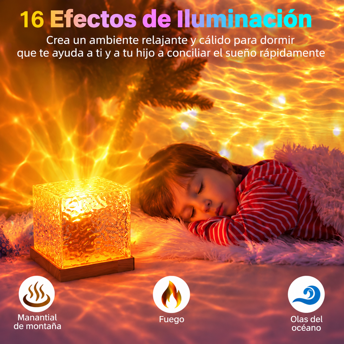 Lámpara Proyector de Olas del Oceano